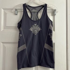 Athleta Gray Racerback Athletic Tank Top Small
